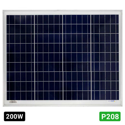 پنل خورشیدی 200 وات پلی کریستال 